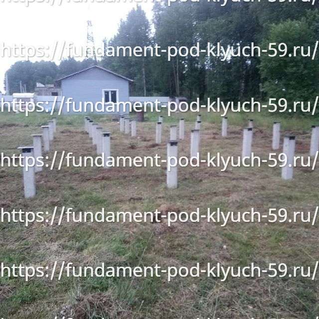 Фундамент на забивных ЖБ сваях Фундамент на забивных ЖБ сваях