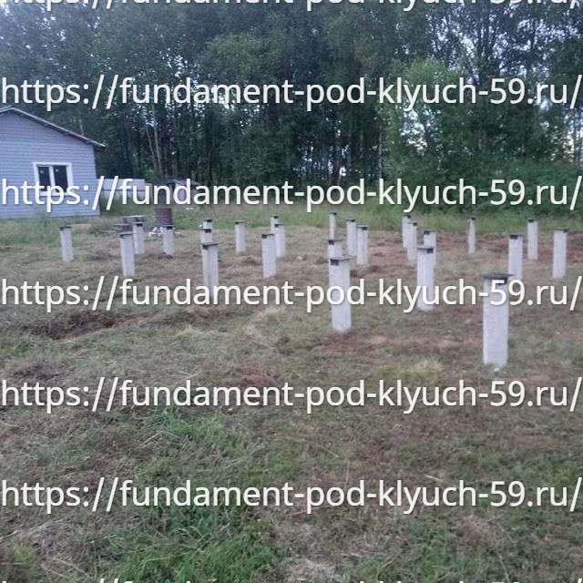 Фундамент на забивных ЖБ сваях Фундамент на забивных ЖБ сваях